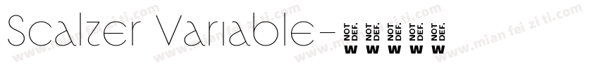 Scalter Variable字体转换